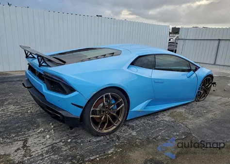 2016 Lamborghini Huracan z USA, uszkodzony, nr VIN ZHWUC2ZF3GLA05059